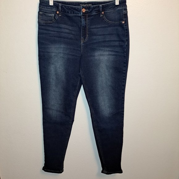 Maurices High Rise Jeans With Slight Distressing XL-R - Picture 4 of 8